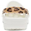 Crocs Classic Clog Sindals Beach Leopard print Λευκό 206638-1D1 Crocs Classic Clog Sindals Beach Leopard print Λευκό 206638-1D1