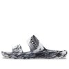 Crocs Classic Clog Μαρμάρινες Αθλητικές Παντόφλες Παραλίας Unisex Λευκό Μαύρο 207701-103