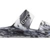 Crocs Classic Clog Μαρμάρινες Αθλητικές Παντόφλες Παραλίας Unisex Λευκό Μαύρο 207701-103