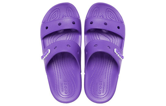Crocs Classic Μαλακή Σόλα Cozy Flat Heel Αθλητικές Παντόφλες Unisex Μωβ 206761-518 Crocs Classic Μαλακή Σόλα Cozy Flat Heel Αθλητικές Παντόφλες Unisex Μωβ 206761-518