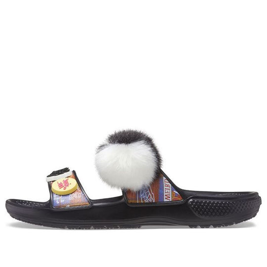 Crocs Classic μαλακή σόλα Cozy Flat Heel Αθλητικές Παντόφλες Unisex Μαύρες 207403-001 Crocs Classic μαλακή σόλα Cozy Flat Heel Αθλητικές Παντόφλες Unisex Μαύρες 207403-001