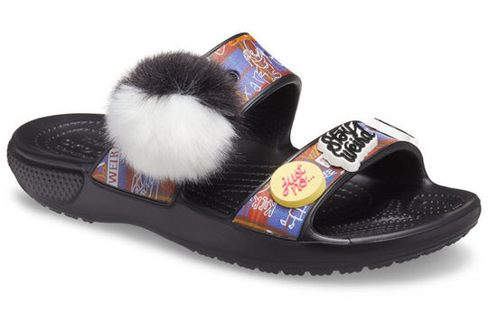 Crocs Classic μαλακή σόλα Cozy Flat Heel Αθλητικές Παντόφλες Unisex Μαύρες 207403-001 Crocs Classic μαλακή σόλα Cozy Flat Heel Αθλητικές Παντόφλες Unisex Μαύρες 207403-001