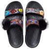 Crocs Classic μαλακή σόλα Cozy Flat Heel Αθλητικές Παντόφλες Unisex Μαύρες 207403-001 Crocs Classic μαλακή σόλα Cozy Flat Heel Αθλητικές Παντόφλες Unisex Μαύρες 207403-001