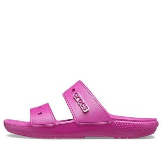 Crocs Classic Cozy Unisex Μωβ Κόκκινα Σανδάλια 206761-6SV