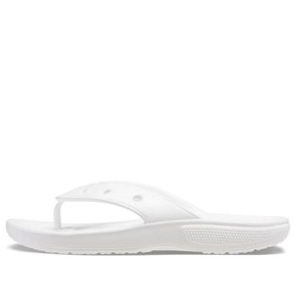 Crocs Classic Crocs Flip Casual Flip Flops Unisex Λευκό 207713-100