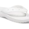 Crocs Classic Crocs Flip Casual Flip Flops Unisex Λευκό 207713-100