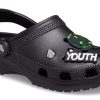 Crocs Classic Feel The Positivity Casual Unisex Μαύρα σανδάλια 207571-001 Crocs Classic Feel The Positivity Casual Unisex Μαύρα σανδάλια 207571-001