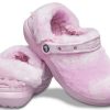 Crocs Classic Fur Sure Clogs Μπαλαρίνα “Pink White” 207303-6SU