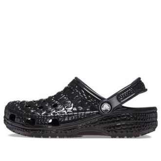 Crocs Classic Metallic Crockin Clogs “Black” 209093-040