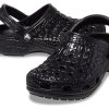 Crocs Classic Metallic Crockin Clogs “Black” 209093-040