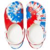 Crocs Classic Pattern Αντιολισθητικά Αθλητικά Unisex Λευκά Μπλε Κόκκινα Σανδάλια “White Blue Red” 205453-928
