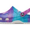Crocs Classic Pattern Λευκά Μωβ σανδάλια “White Purple” 206565-14N