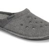 Crocs Classic Slipper Casual Thicken Stay Warm Παπούτσια Unisex Grey 203600-00Q