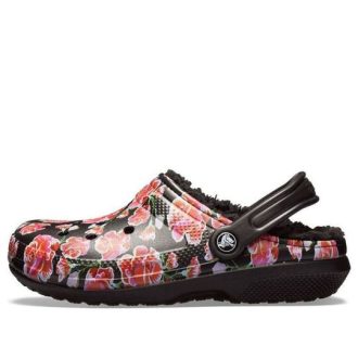 Crocs Classic Stay Warm Cozy Sports Unisex Μαύρα Κόκκινα Σανδάλια “Black Red” 205324-643