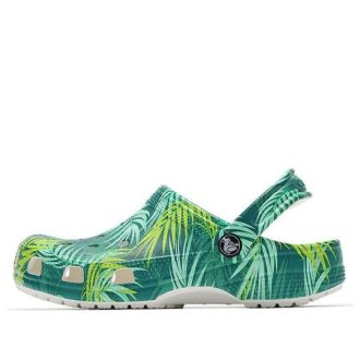 Crocs Classic Tropical Clog Κλασικά πράσινα σανδάλια παραλλαγής 207179-94S