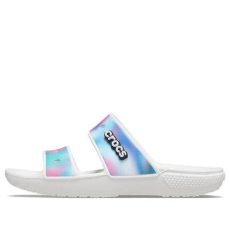 Crocs Classic Πολύχρωμα Unisex Πολύχρωμα Λευκά Σανδάλια 207771-94S