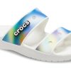 Crocs Classic Πολύχρωμα Unisex Πολύχρωμα Λευκά Σανδάλια 207771-94S Crocs Classic Πολύχρωμα Unisex Πολύχρωμα Λευκά Σανδάλια 207771-94S