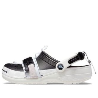 Crocs Classic Zip Tie Bockle Clogs “Black White” 208127-066