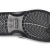 Σαγιονάρες με στάμπα Crocs Crocband Μαύρο Λευκό 205943-066