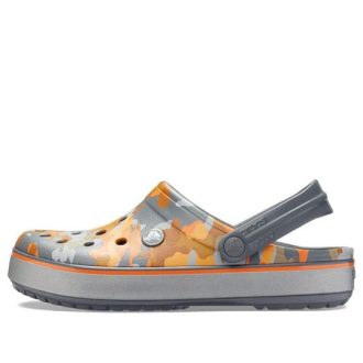 Σανδάλια Crocs Crocband εμπριμέ Μαύρο Πορτοκαλί Καμουφλάζ “Black Orange” 205834-02Q
