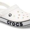 Crocs Crocband Bold Logo Clog Λευκά σανδάλια 206021-103