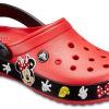 Crocs Crocband Cartoon Mickey Mouse Ανθεκτικά στη χρήση Unisex Κόκκινα Μαύρα Σανδάλια “Red Black” 204936-90H