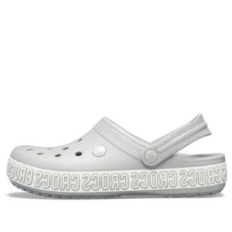 Crocs Crocband Logo Mania Beach Grey σανδάλια 205914-00J