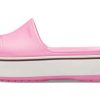Παντόφλες Crocs Crocband Platform Slide με χοντρή σόλα ροζ 205631-6QF
