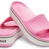 Παντόφλες Crocs Crocband Platform Slide με χοντρή σόλα ροζ 205631-6QF