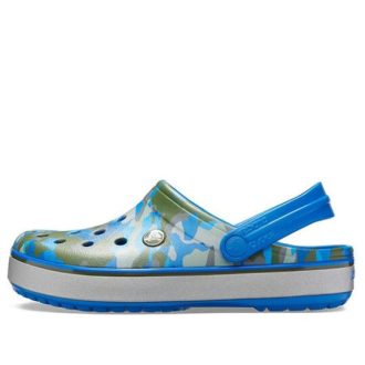 Crocs Crocband εμπριμέ σανδάλια Μπλε καμουφλάζ Unisex 205834-4JU