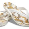 Σαγιονάρες εμπριμέ Crocs Crocband “White Tan” 205943-94S
