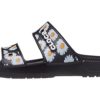 Crocs Daisy Ελαφριές αθλητικές παντόφλες Unisex Μαύρες Λευκές 207284-0ZI