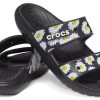 Crocs Daisy Ελαφριές αθλητικές παντόφλες Unisex Μαύρες Λευκές 207284-0ZI