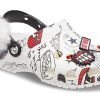 Crocs Disney x Crocs Pattern Unisex Λευκά σανδάλια 207401-100