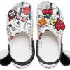 Crocs Disney x Crocs Pattern Unisex Λευκά σανδάλια 207401-100