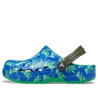 Crocs (GS) Baya εμπριμέ τσόκαρα “Blue Bolt Multi” 207657-4LB