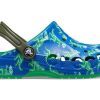 Crocs (GS) Baya εμπριμέ τσόκαρα “Blue Bolt Multi” 207657-4LB