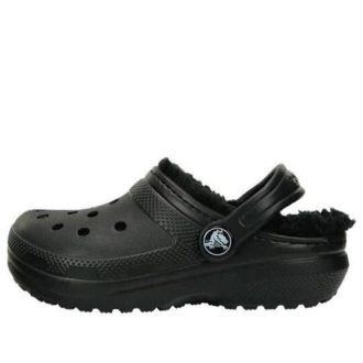 Crocs (GS) Παιδικά τσόκαρα με κλασική επένδυση “Black” 207010-060