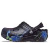 Crocs (GS) Classic τσόκαμα με επένδυση “Black Lightning” 207322-0C4