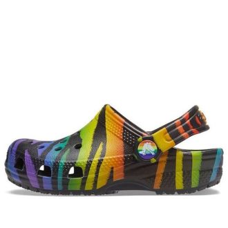 Crocs (GS) Classic εποχιακά τσόκαρα “Black Multi” 207345-0C4