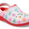 Crocs (GS) Classic Lined Eleved Sweethearts Clogs “Red White” 207738-119