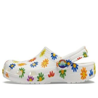 Crocs (GS) Classic εποχιακά τσόκαρα “White Multi” 207345-94S