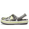 Crocs (GS) Crocband Camo εμπριμέ τσόκαρα “Γκρι μαύρο κίτρινο” 205301-0ED