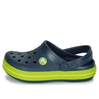 Crocs (GS) Crocband Crocband Λεπτομέρεια τσόκαρα με στρογγυλά δάχτυλα “Navy Green” 204537-4K6