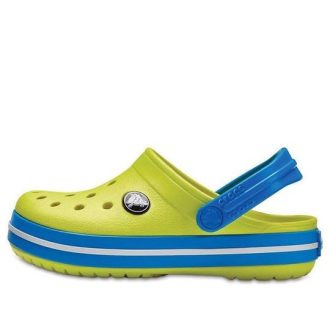 Crocs (GS) Crocband τσόκαρα με στρογγυλά δάχτυλα “Yellow Blue” 204537-73E