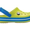 Crocs (GS) Crocband τσόκαρα με στρογγυλά δάχτυλα “Yellow Blue” 204537-73E