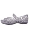 Crocs (GS) Isabella Glitter Peep Toe Σανδάλια “Ασημί” 202602-040