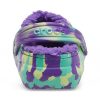 Crocs (GS) Κλασικά μαρμάρινα τσόκαρα με επένδυση “Neon Purple Multi” 207238-573
