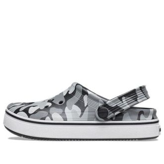 Crocs (GS) Off Court Clogs “Grey Black White” 209150-066