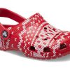 Crocs (GS) Κλασικό γιορτινό πουλόβερ τσόκαρα “Red White” 209221-90H